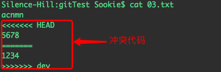 冲突代码